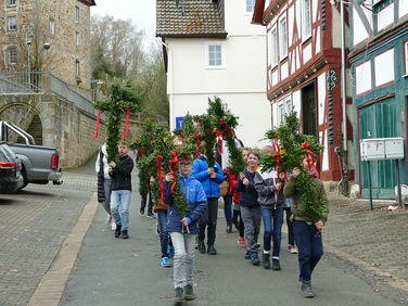 Palmsontag in St. Crescentius - Beginn der Heiligen Woche (Foto: Karl-Franz Thiede)